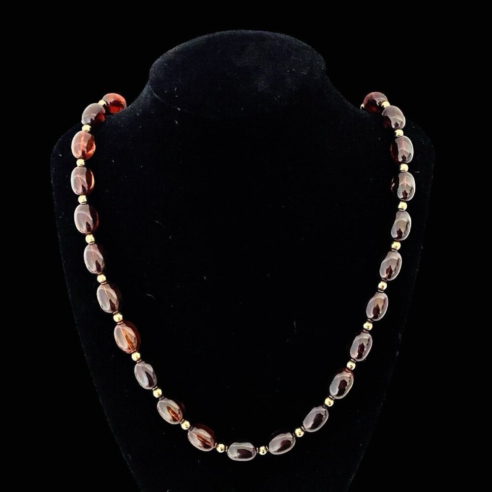 Vintage AVON Turtle Bay Collection Beaded Tortoise Look Necklace In Original Box - Picture 4 of 8